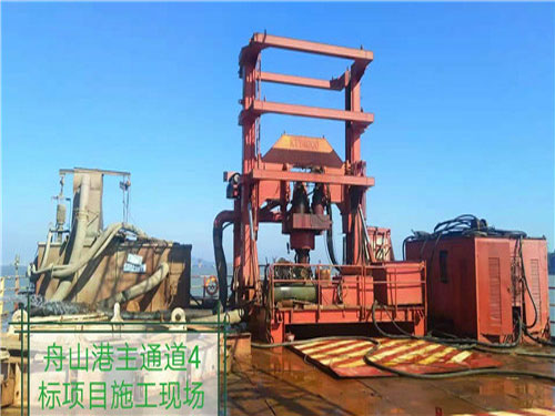 舟山港主通道4標(biāo)項(xiàng)目施工現(xiàn)場