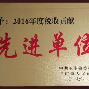 2016年度先進(jìn)單位